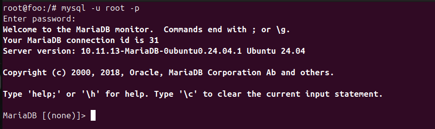 mysql root